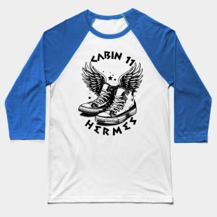 Cabin 11 -Hermes greek mythology v4 Baseball T-Shirt